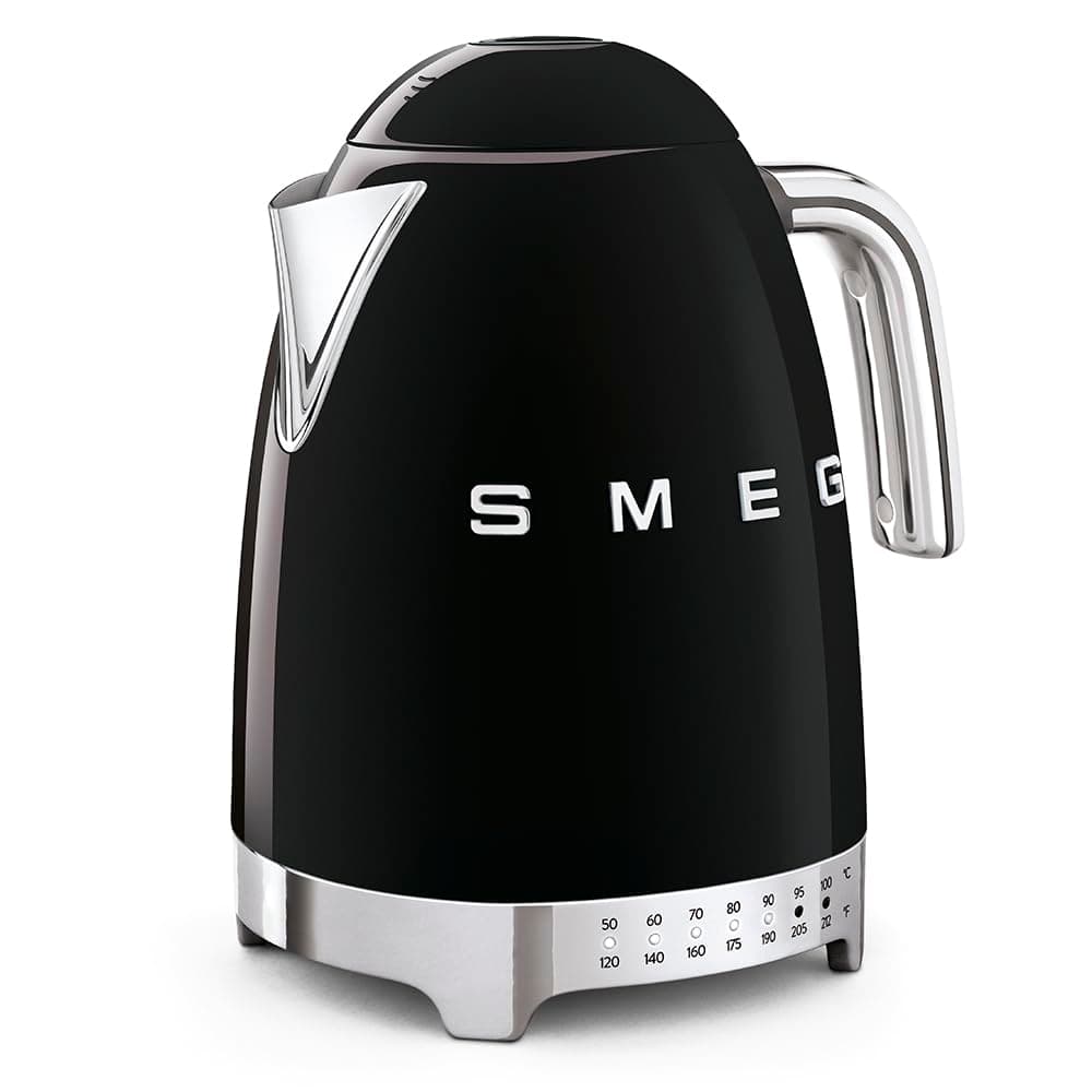 Black Stainless Steel 50's Retro Variable Temperature Kettle