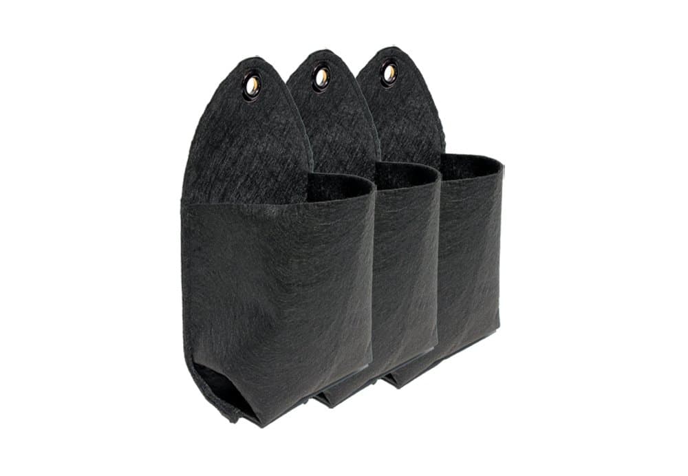 Hanging Fabric Planter Pockets, 3-Pack