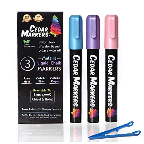 Cedar Markers Chalk Markers (3 Pack)