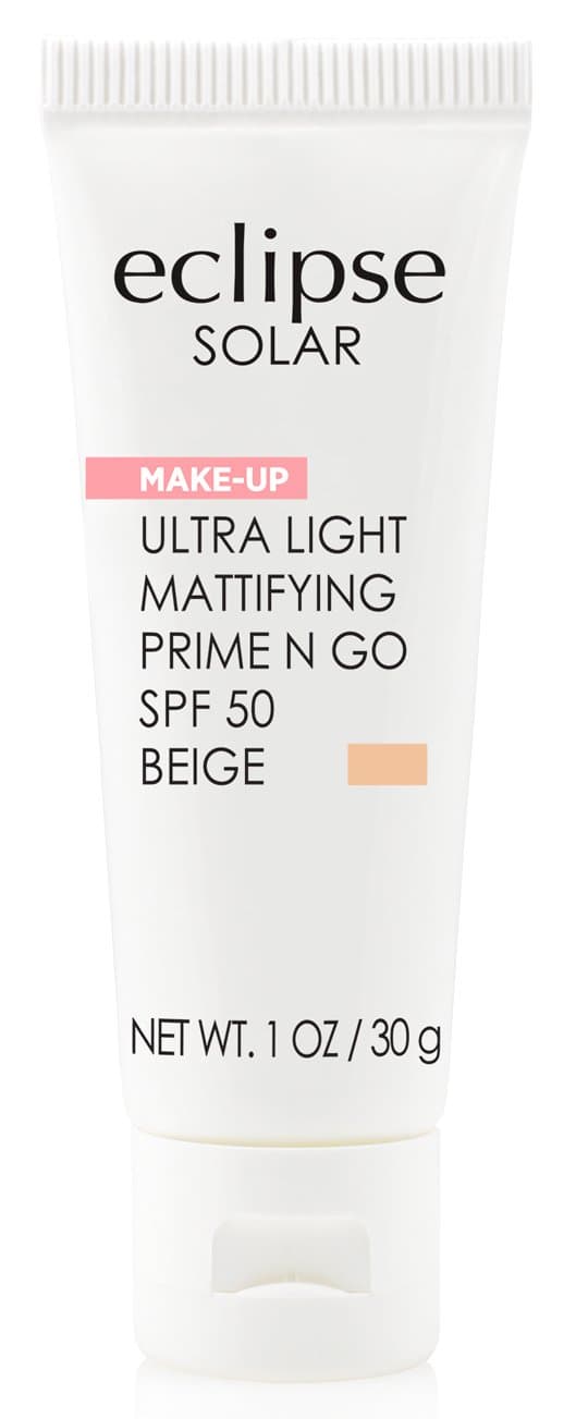 Eclipse Solar Ultra Light Mattifying Prime N Go SPF 50 Primer, Beige, 1 Ounce