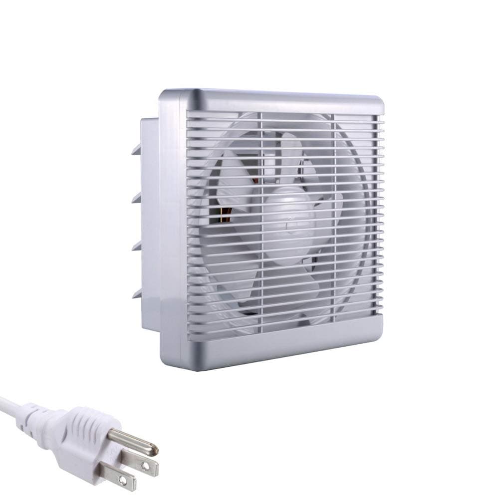 sunlar 10" Inch Wall-Mounted Variable Speed Shutter Exhaust Fan Reverse Air Exhaust Fan 500CFM (8 INCH)