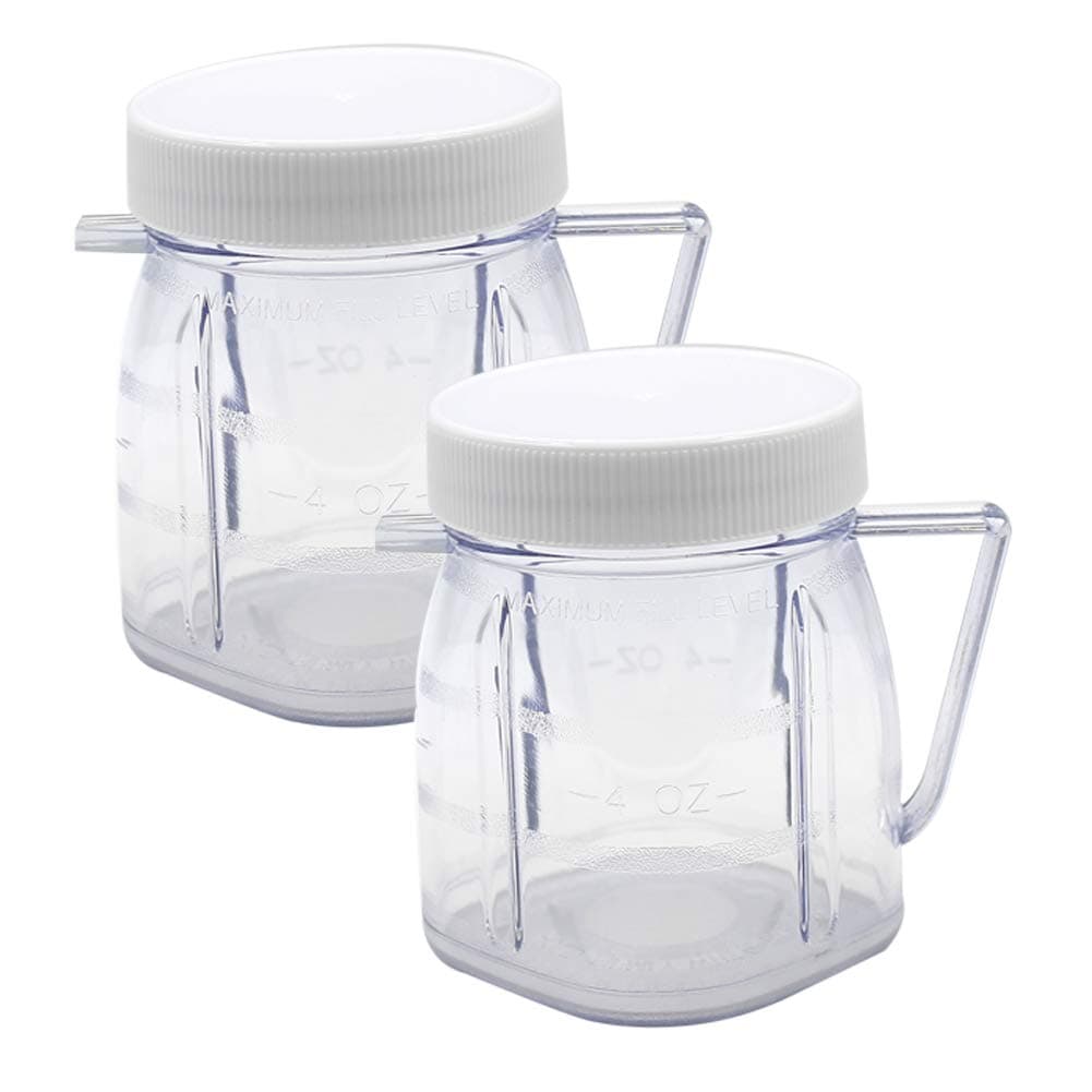 Replacement Parts Mini 1-cup Plastic Jar,Compatible with Oster Blender (2 PACKS)