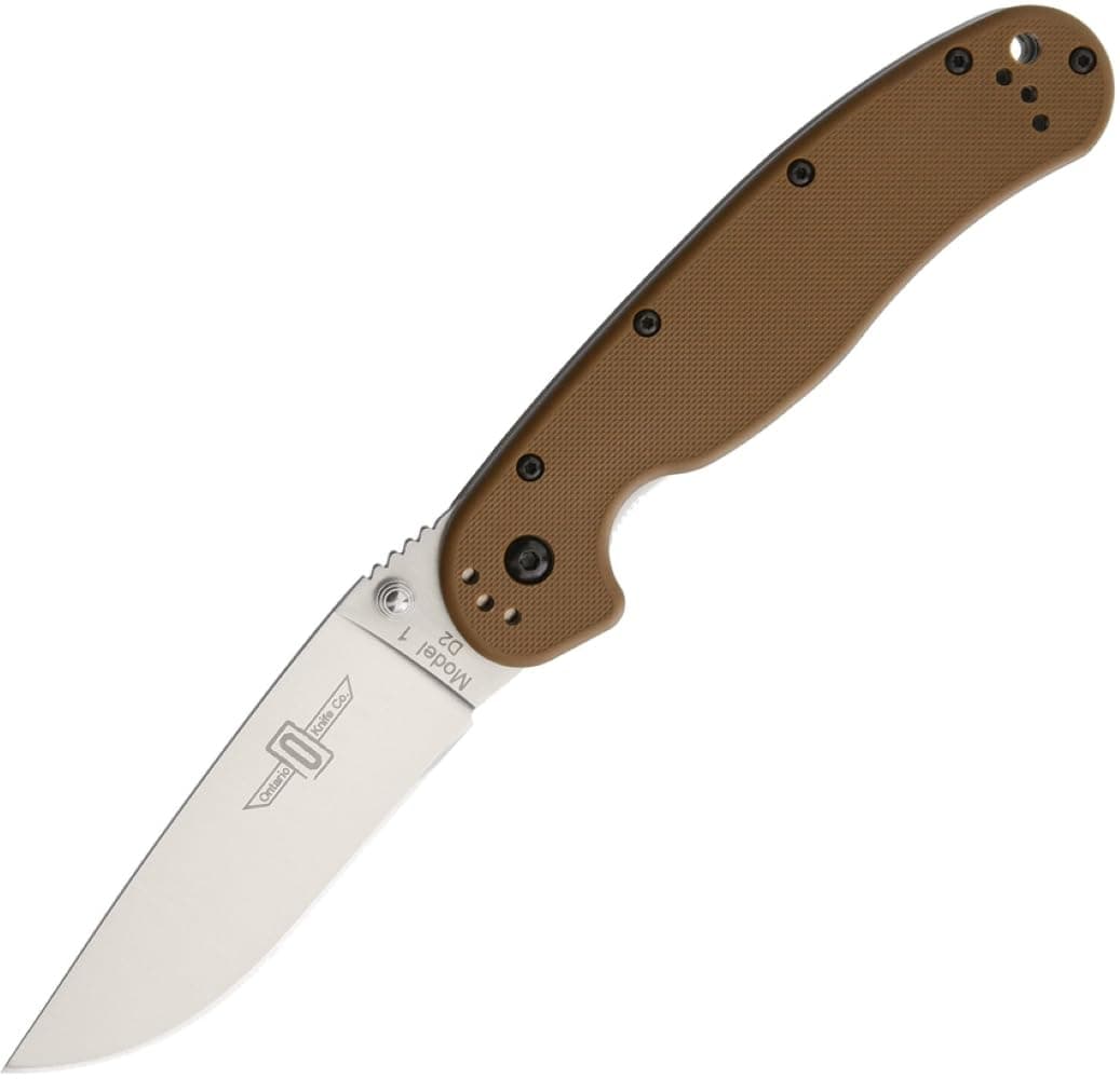 Ontario Knife Company Rat 1 Linerlock Coyote Brown
