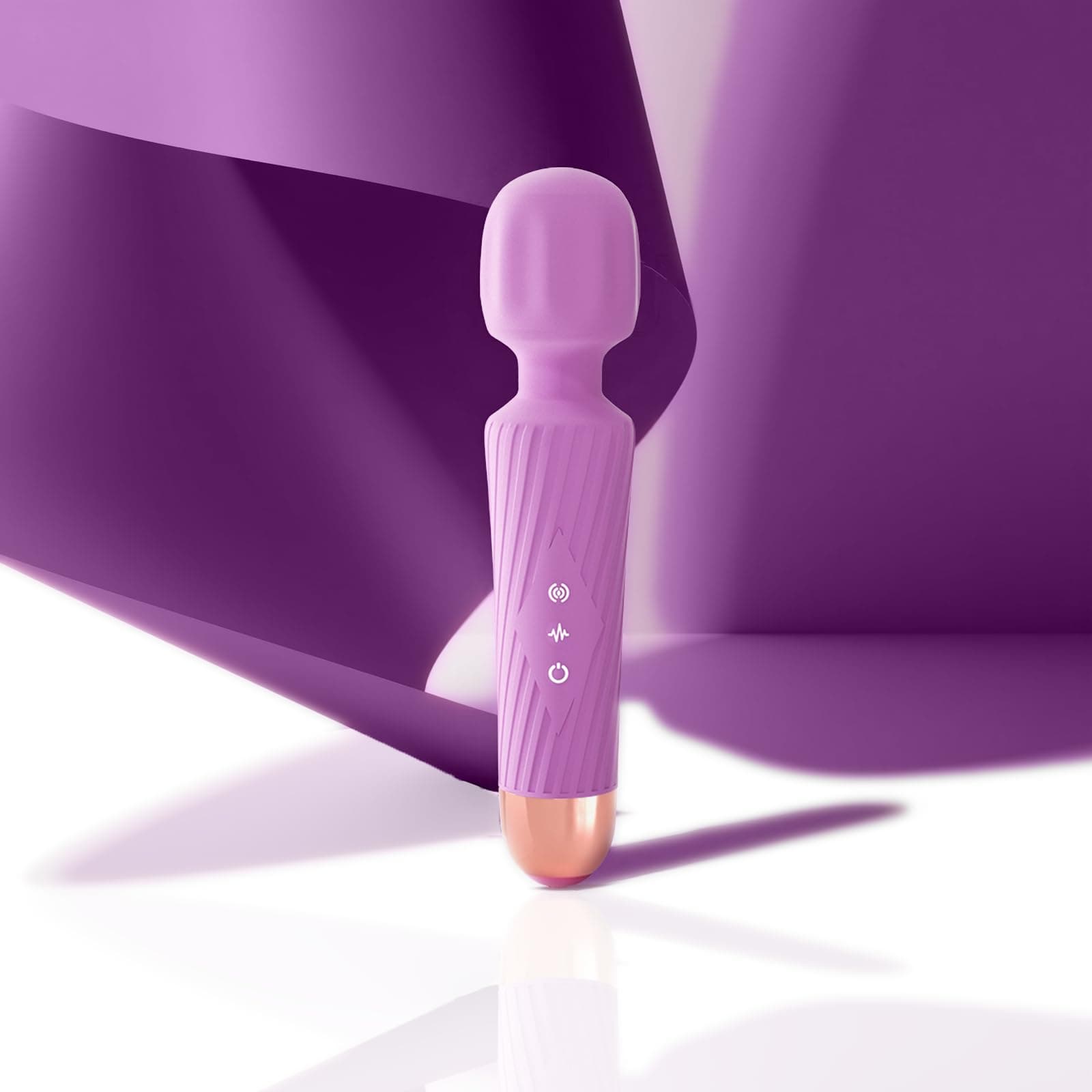 Personal Massager - Powerful Performance, Fast Charging with 3Hr Runtime - Compact Size, Quiet Waterproof Cordless - 20 Speeds 8 Modes for Neck, Back & Full Body Muscle Relaxation Gift (Purple)