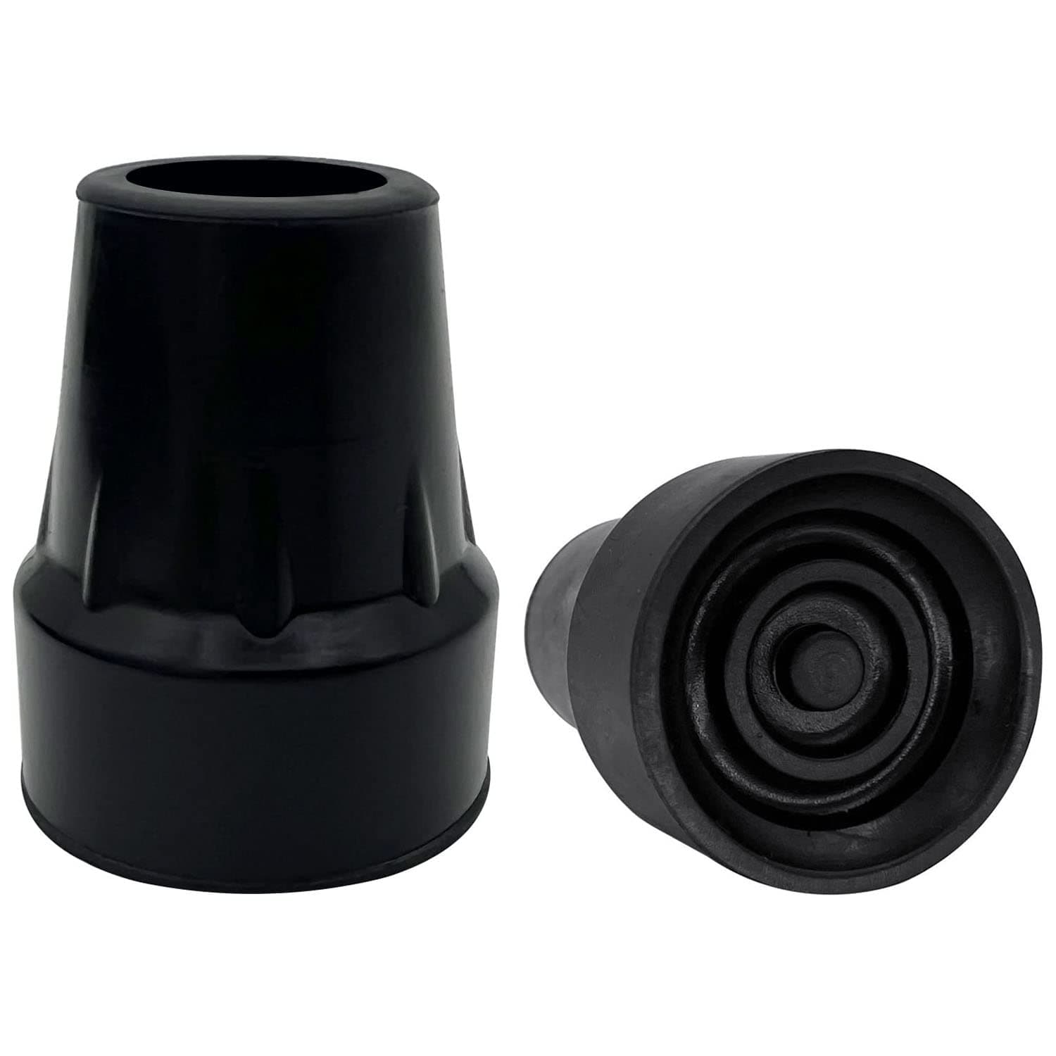 XSL Replacement Cane Tips, 7/8 Inch, Black. (Pack of 2)