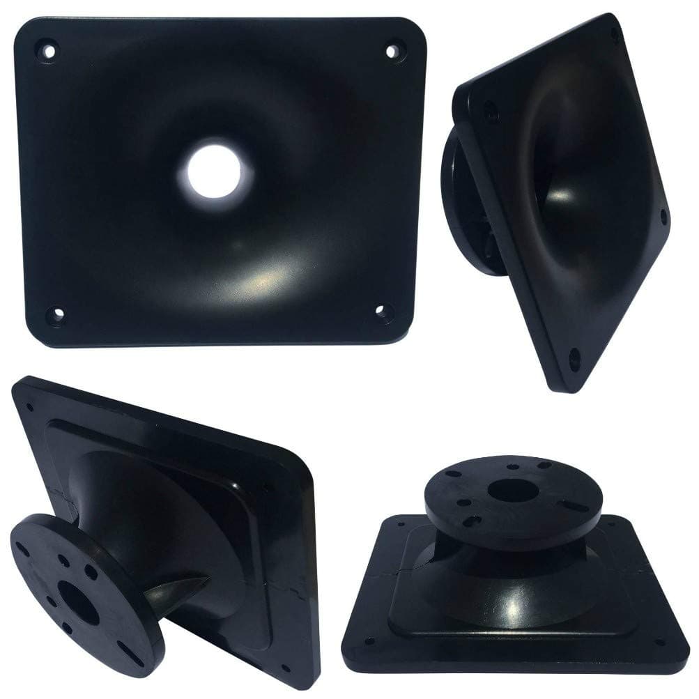 MASTER AUDIO KHD164 rectangular horn with screw connection 7.50 cm 3" 16.40 x 13.50 cm resin abs for tweeter driver