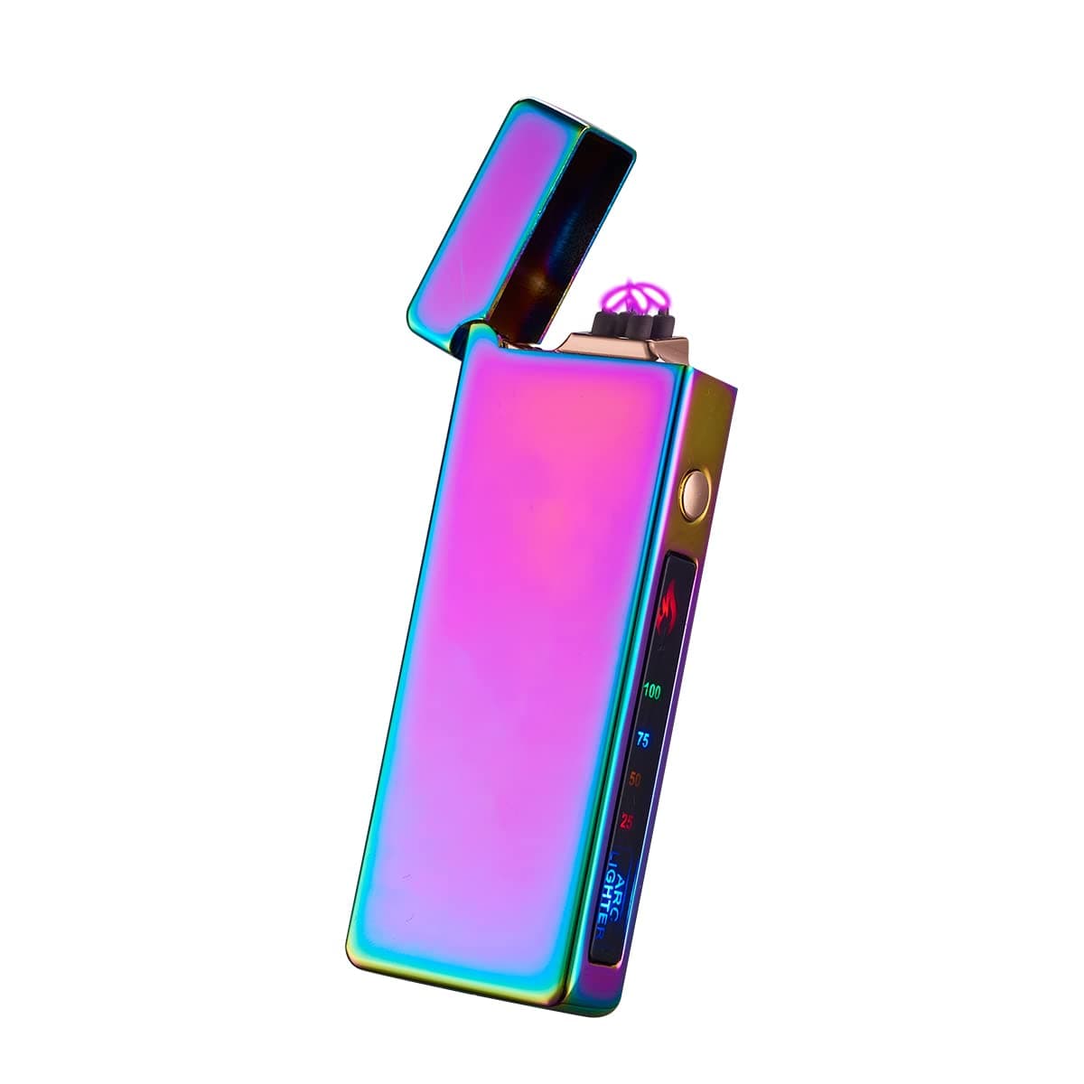 Custom Personalized Cool Lighter Electric Gift Plasma Dual Arc Windproof USB Rechargeable Flameless X-lite for Candles and Valentine's Day Gift Indoor&Outdoor(Magic)
