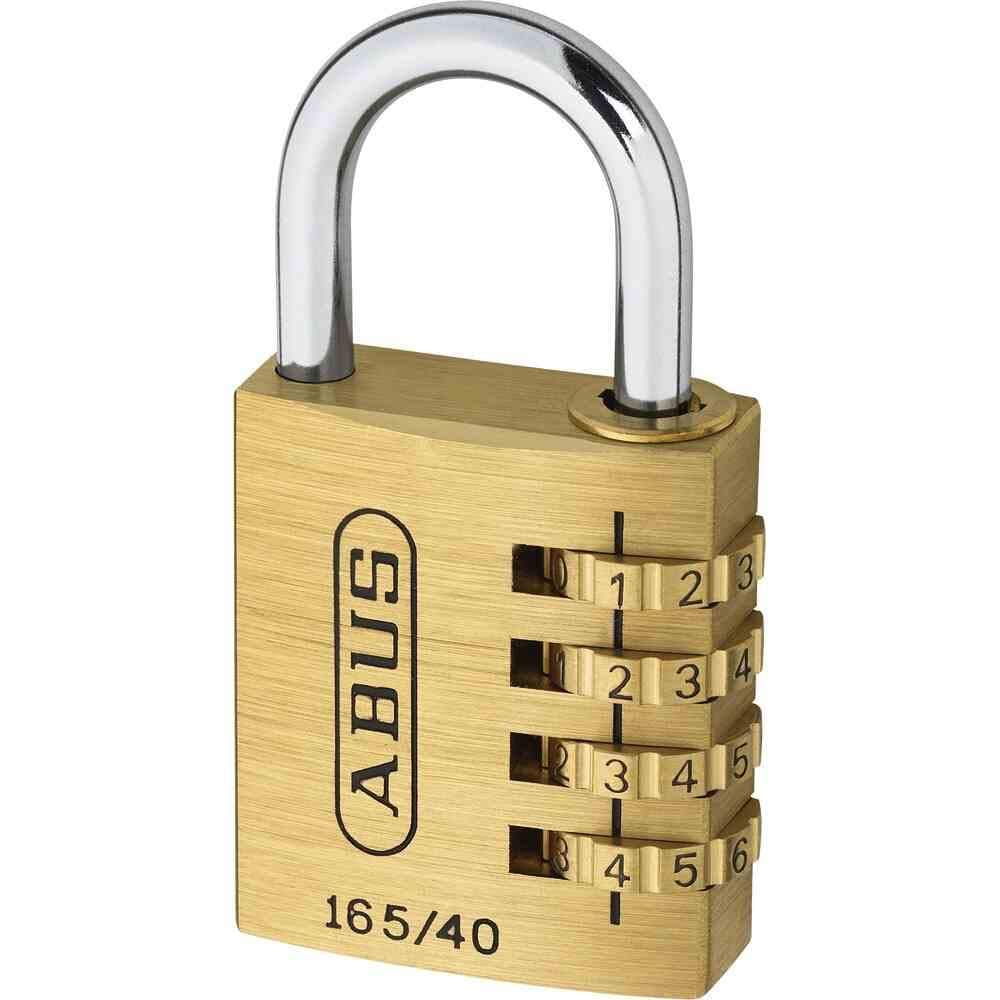 ABUS Combination Lock 165/40 - Brass Padlock - with Individually Adjustable Combination Code - Suitcase/Locker - ABUS Security Level 4