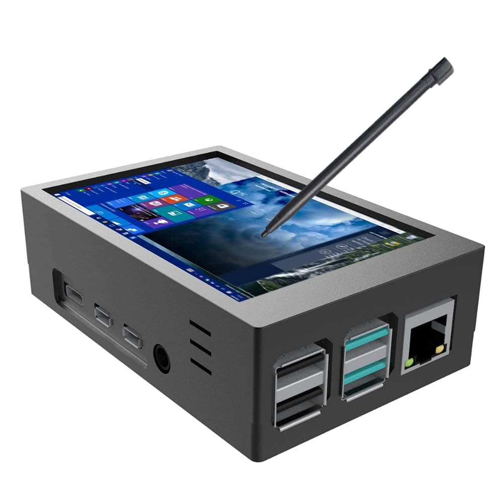 for Raspberry Pi 4 TFT 3.5 inch Touch Screen with Case, Mini Cooling Fan and Heatsink, 480x320 Resolution 60fps Monitor LCD Display