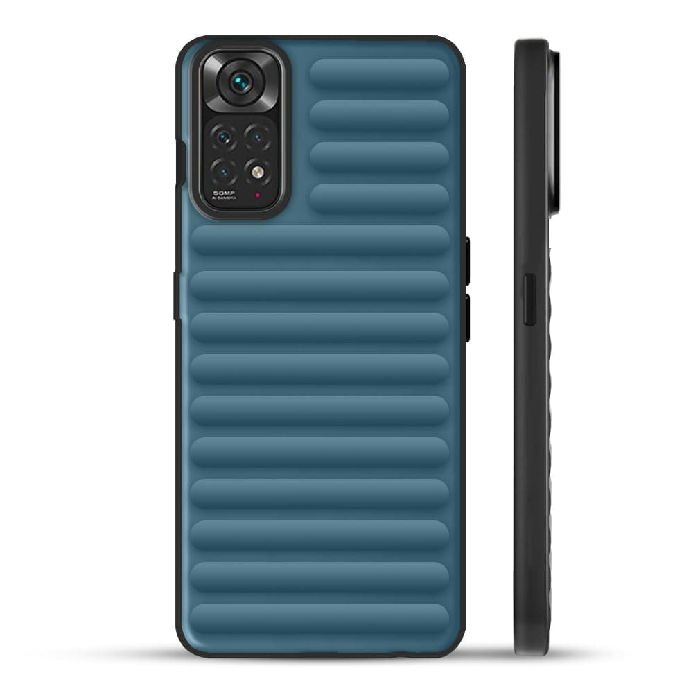 KARWAN Polycarbonate Back Case Cover For Redmi Note 11 4G [Military Grade Protection] Hard & Soft Bumper Anti-Scratch Protective Shockproof Cover For Redmi Note 11 4G-Blue