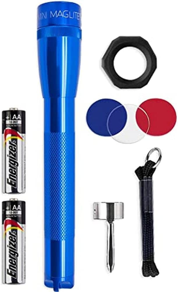 MagLite SP2211C: Mini Led 2 Cell Aa Flashlights Blue