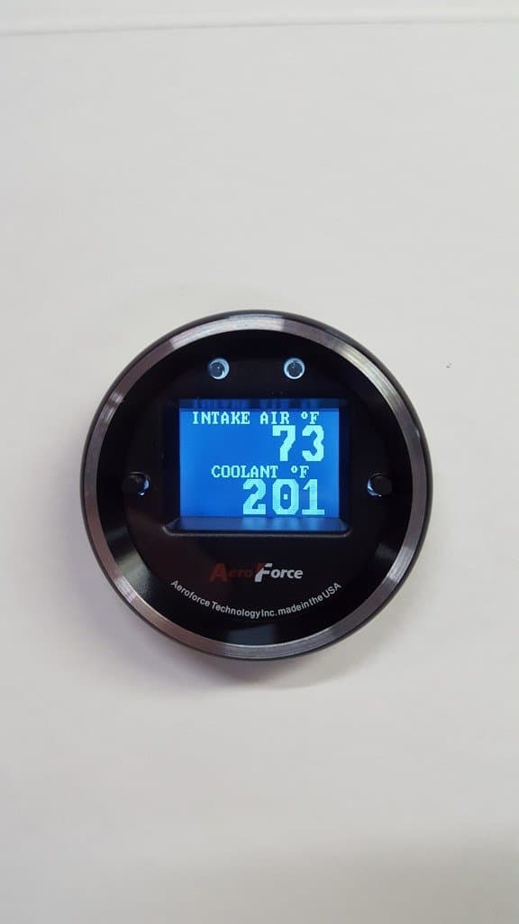 Subaru OBD2 performance gauge single with white display