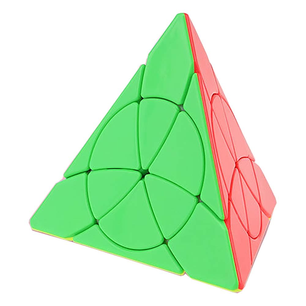 willking Petal Pyraminx Cube Speed Triangle Puzzle Cube, Stickerless petal pyraminx
