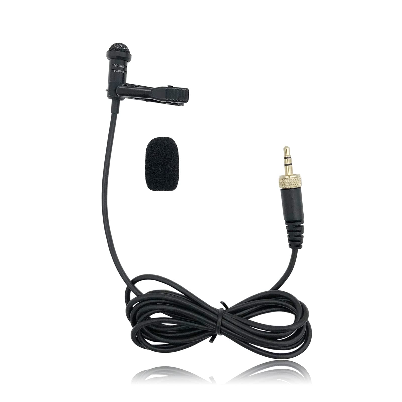 Lavalier Microphone Replacement for Sennheiser Wireless Transmitter/ME 2 Mic - Lav Lapel Clip, Wearable, Omnidirectional, 3.5mm TRS