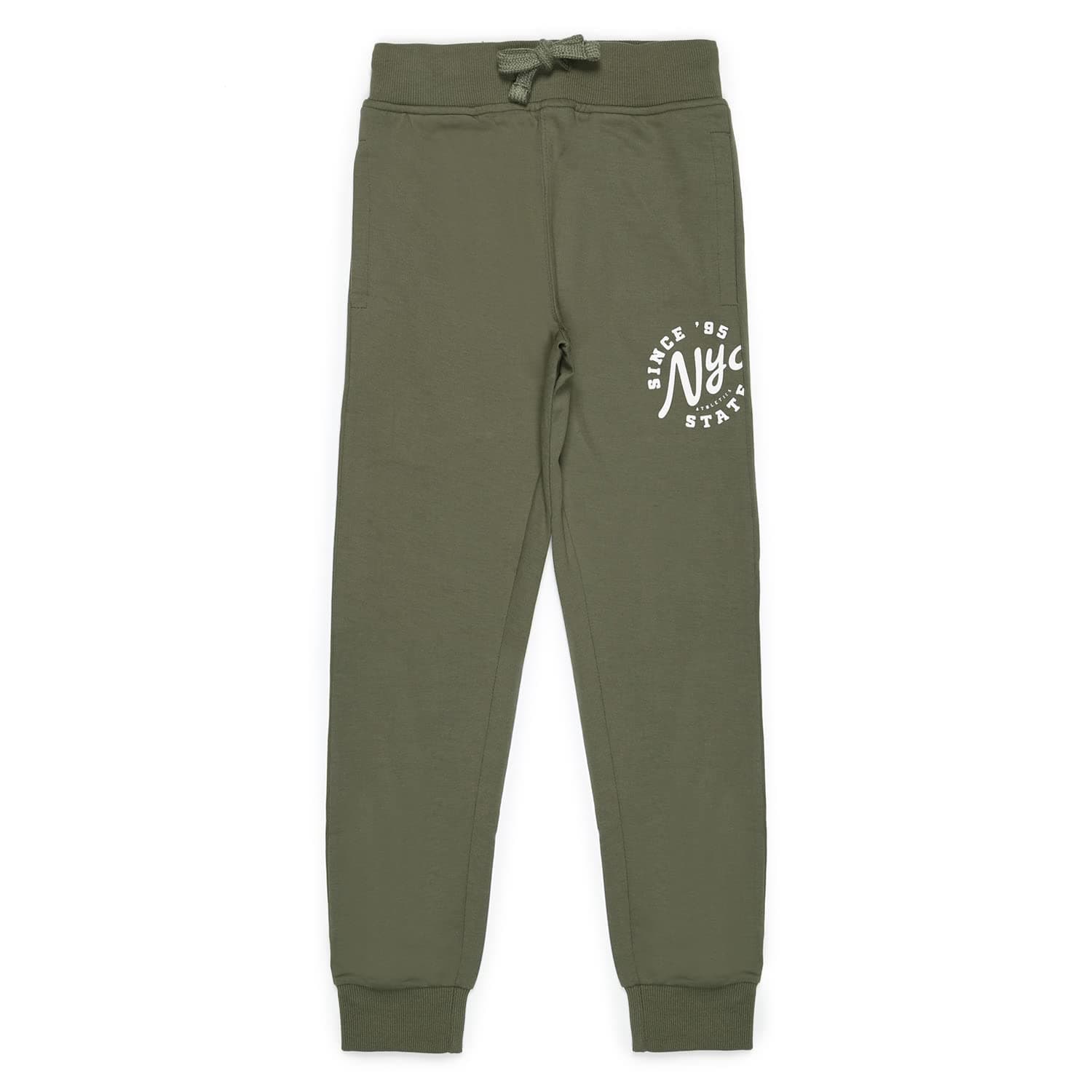 Boys Solid Cotton Joggers Track Pant