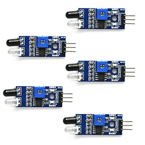 Gikfun Obstacle Avoidance Ir Infrared Sensor Module Reflective Photoelectric Light Intensity Diy Kit For Arduino Uno (Pack Of 5Pcs) Ek1254X5