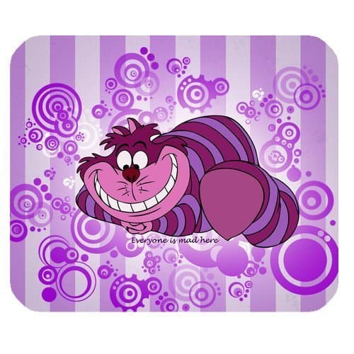 LeonardCustom- Personalized Rectangle Non-Slip Rubber Mousepad Gaming Mouse Pad / Mat- Alice in Wonderland Cheshire Cat -LCMPV132 by Personalized Mouse Pads