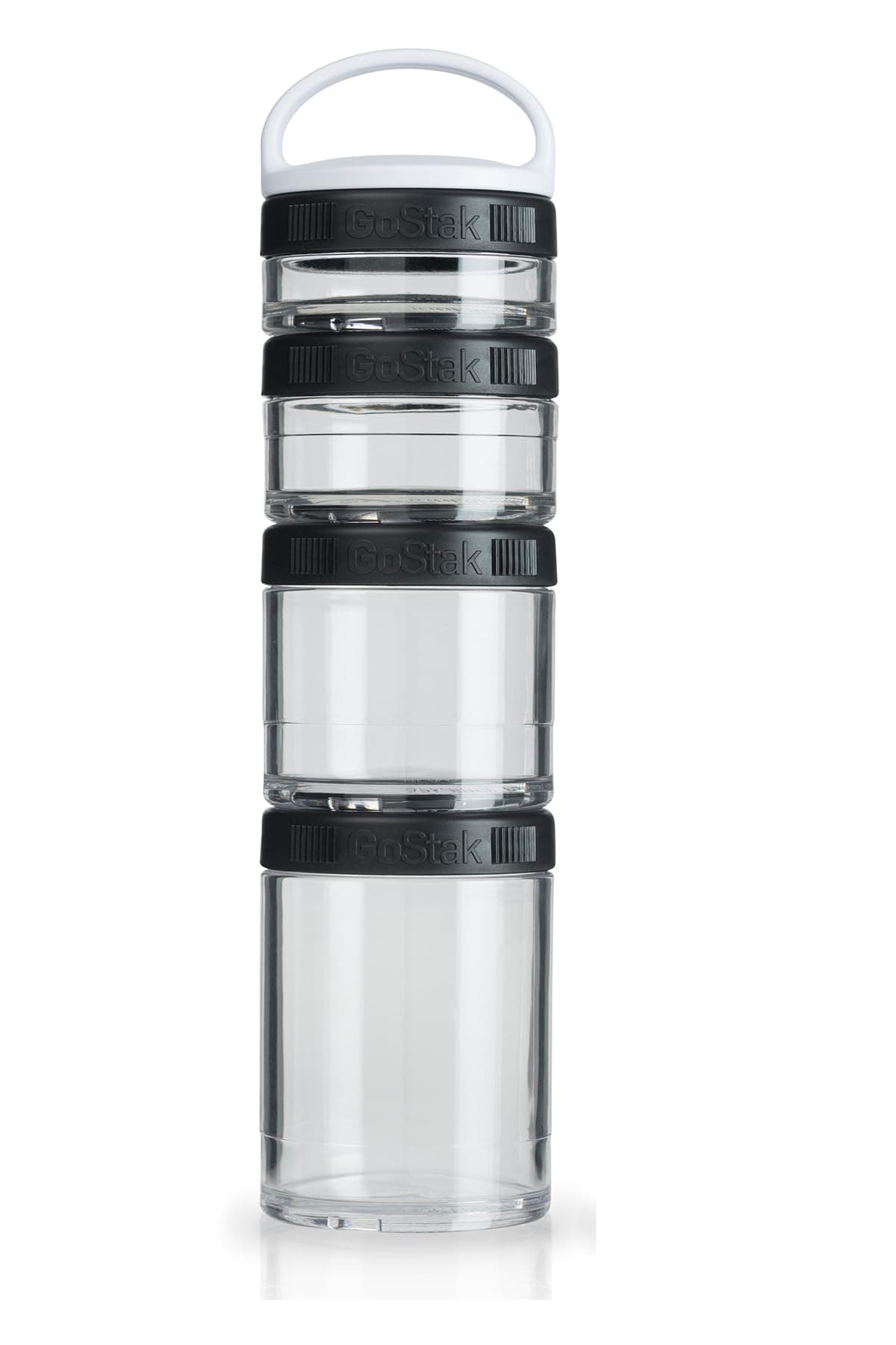 Blender Bottle Go Stak, Black, 150ml, 100ml, 60ml, 40ml