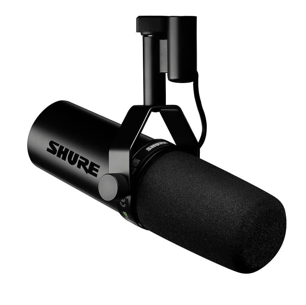 SM7dB Dynamic Vocal Microphone with Built-in Preamp – Studio Mic for Streaming, Podcasting, and Recording – Smooth Sound, Wide Frequency Range, Rugged Build, Windscreen Included, XLR, Black
