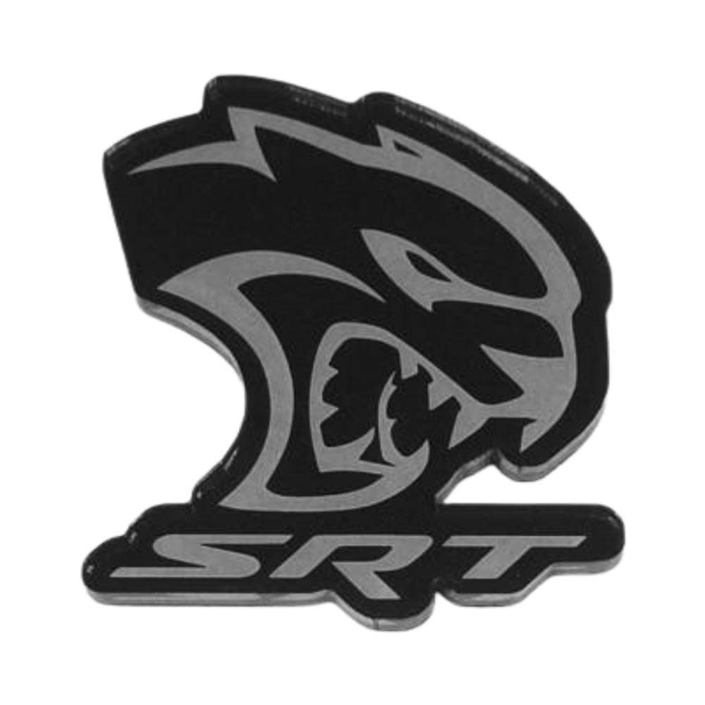 Dodge SRT Hellcat Logo Magnet – 2.5" x 2.5" Die-Cut Acrylic Emblem for Fridge, Toolbox, or Locker – Made in USA