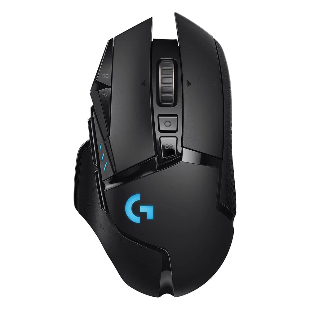 Logitech G502 Lightspeed Wireless Gaming Mouse, Hero 25K Sensor, 25,600 Dpi, Rgb, Adjustable Weights, 11 Programmable Buttons, Long Battery Life, On-Board Memory, Pc / Mac - Black