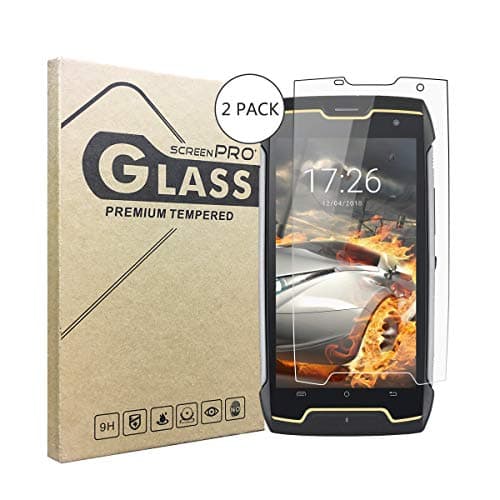 (2 Pack) CUBOT King Kong Screen Protector，[Thickness 0.3mm] [9H Hardness] [Bubble Free] [Easy to Install] [Anti-Scratch] 2.5D Round Edge Tempered Glass Screen for CUBOT King Kong