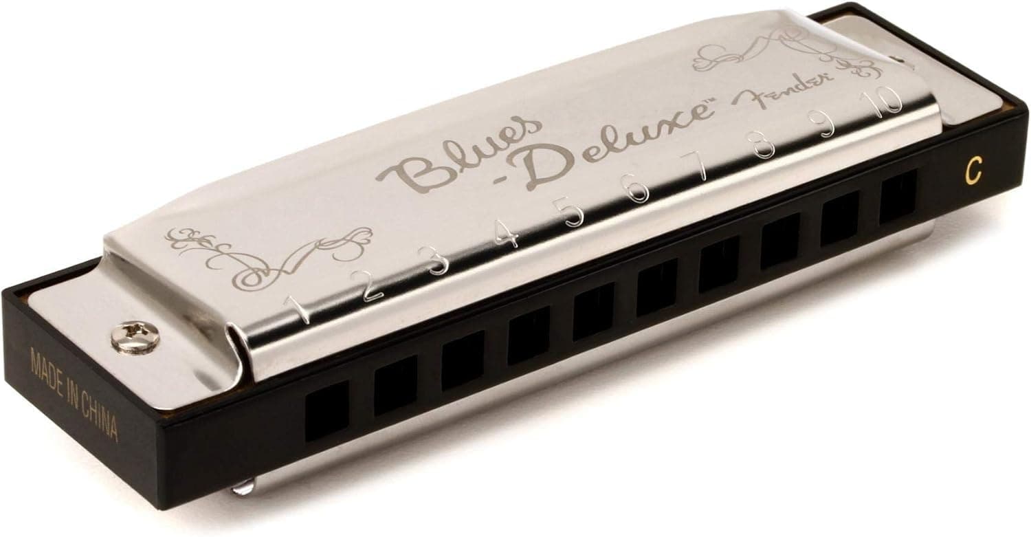 Blue deluxe harmonica