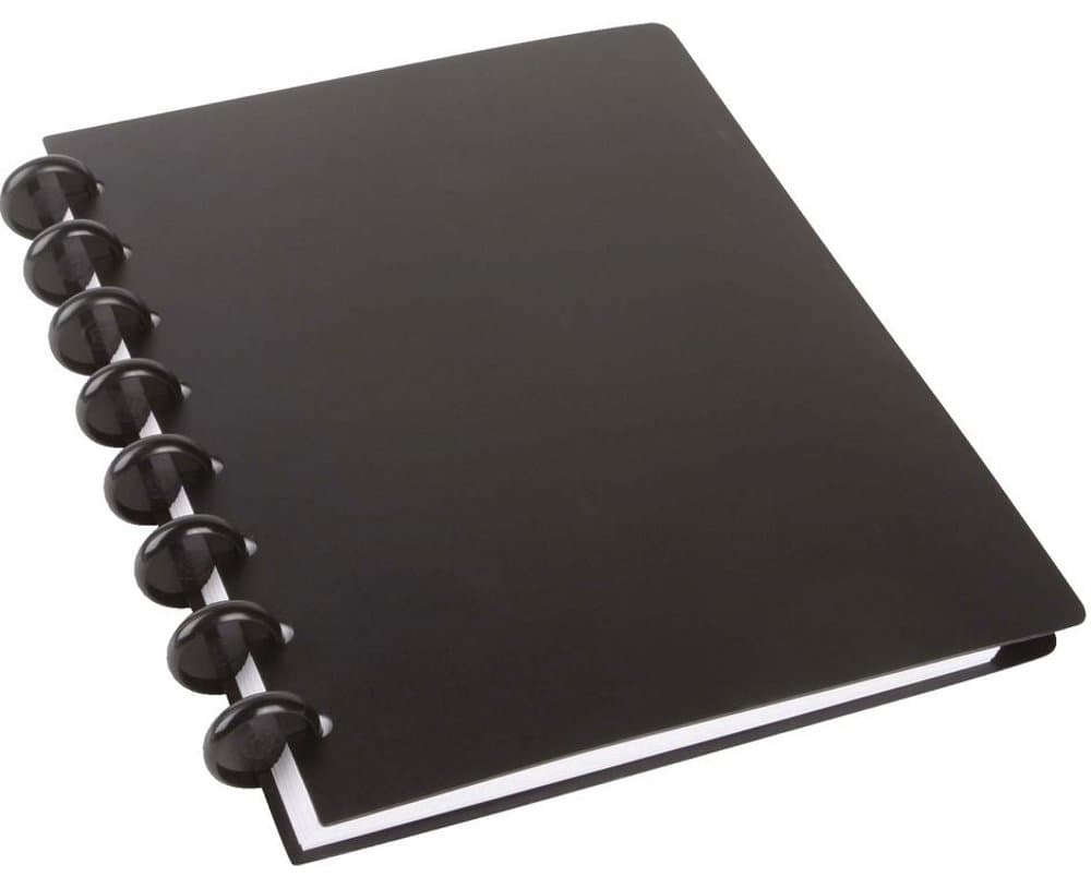 Spiral-bound Arc notebook, polypropylene, refillable, black, A5, 60 sheets, 22013