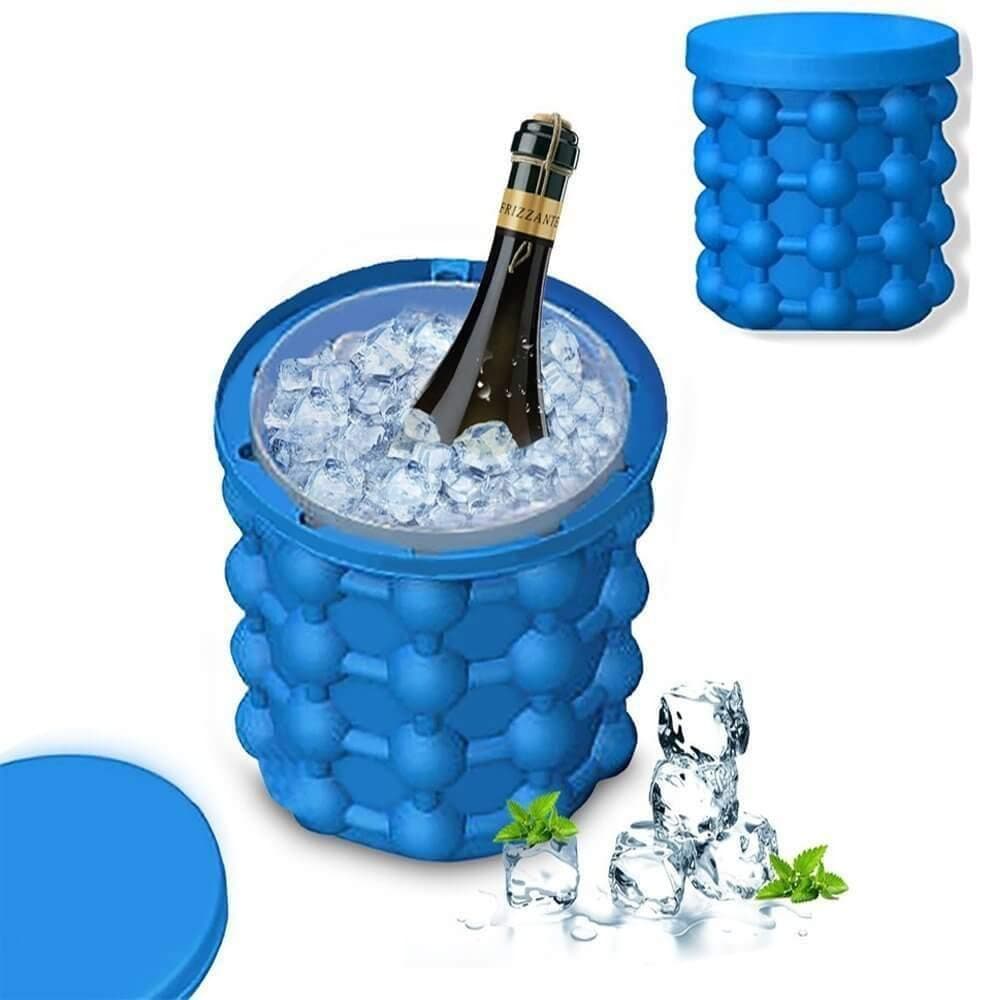 WideWings Silicone Ice Cube Maker | The Innovation Space Saving Ice Cube Maker | Bucket Revolutionary Space Saving Ice-Ball Makers for Home, Party and Picnic