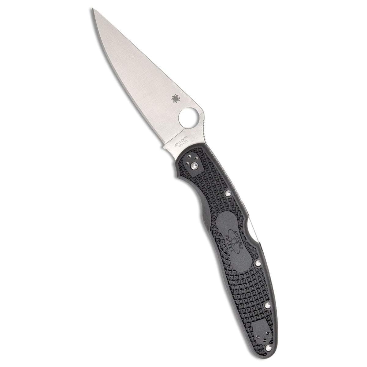 Police 4 Lightweight Folding Pocket Knife with 4.3" VG-10 Steel Blade and FRN Handle - EDC Knife for Men and Women, Perfect for Hunting, Tactical, Camping, Survival - PlainEdge - C07PBK4