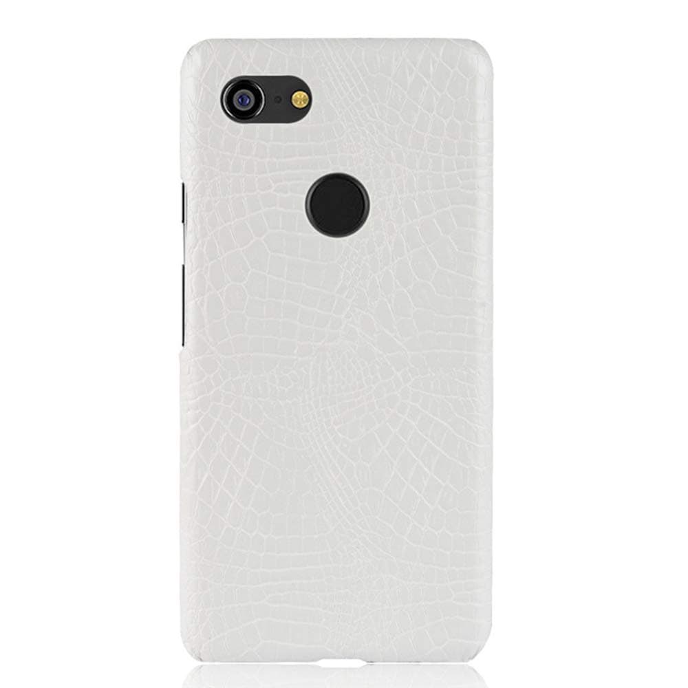 GOGODOG Google Pixel 3 XL/Google Pixel 3 Case Full Cover Ultra Thin Matte Anti Slip Scratch Resistant Leather Back Shell for Pixel 3XL / Pixel3 (White, Google Pixel 3 XL)