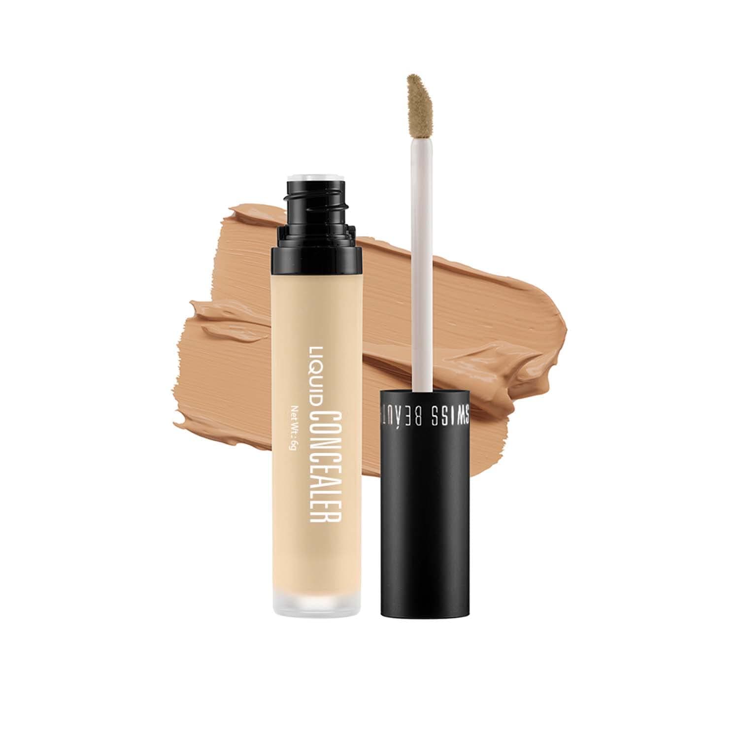 Liquid Light weight Concealer with Full Coverage |Easily Blendable Concealer for face makeup with Matte finish | Shade- Medium - Beige, 6g |