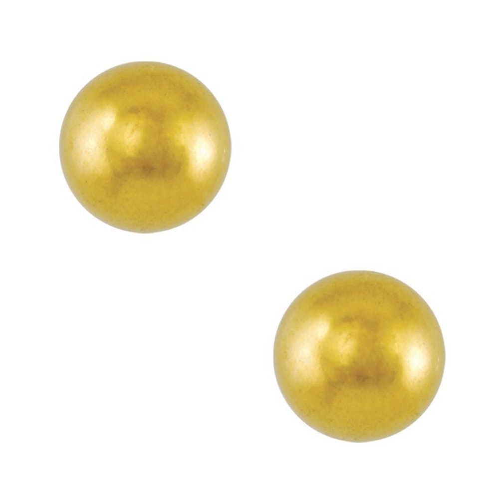 STUDEX Tiny Tips Stud Earrings Gold Plated Ball Hypoallergenic for Little Ears 4mm