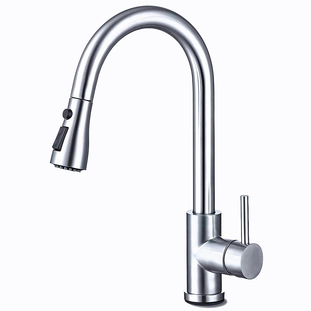 Kitchen Pull-Down Faucet with High Arc Spout, Dual Function Spray Head,High - Performance Pull - Out Kitchen Sink Faucet,Easy Installation (Brushed Nickel)