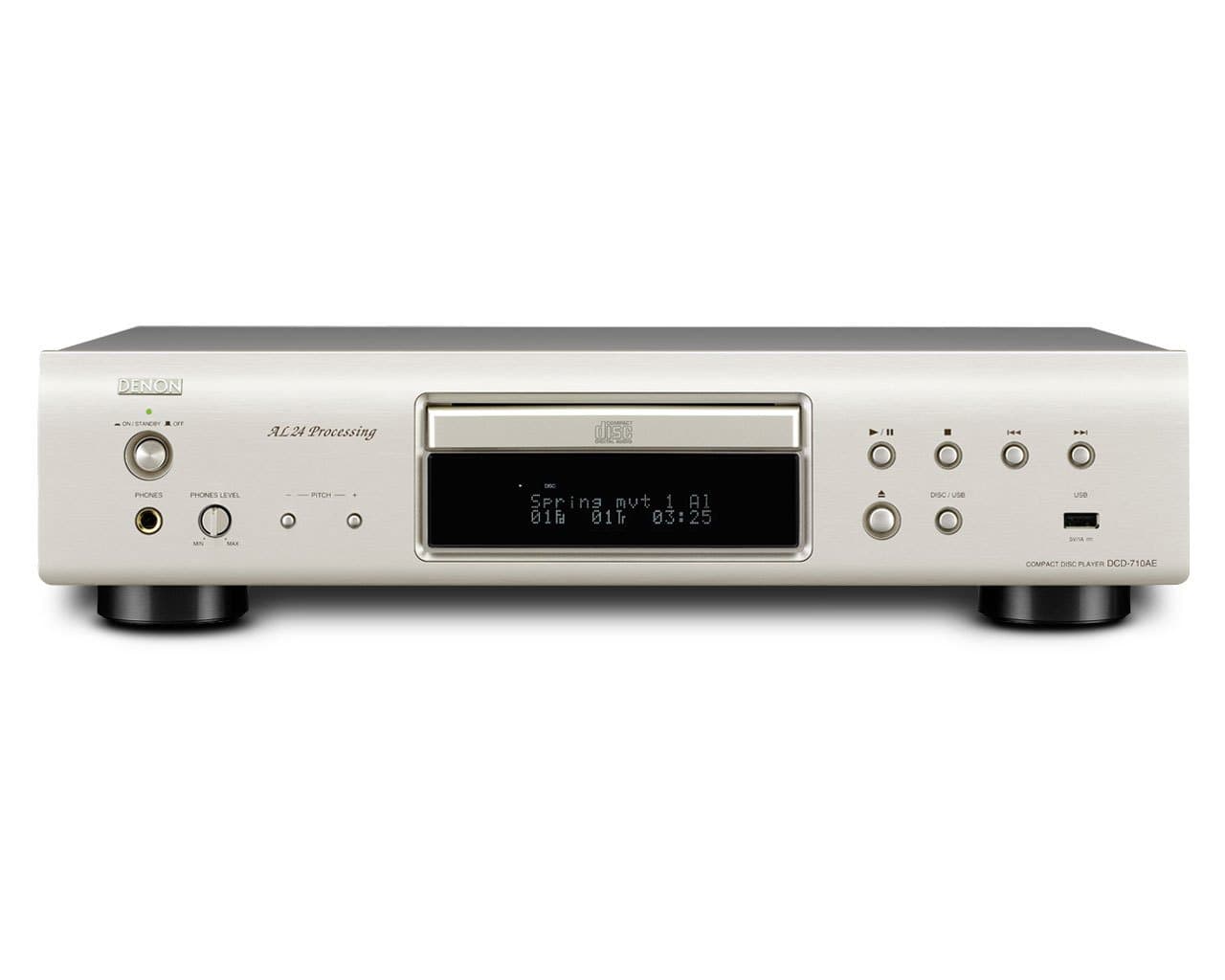 Denon DCD-710AE CD Player - Silver