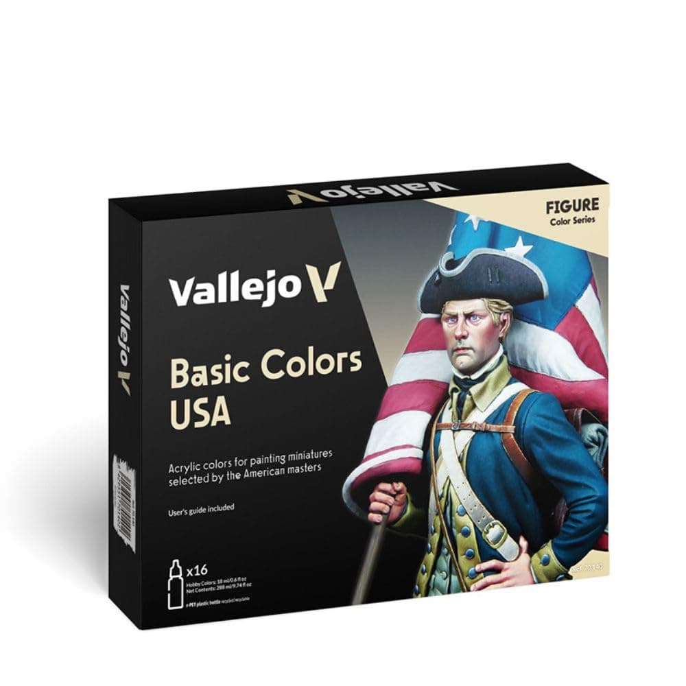 Basic USA Colors Paint Set, 17ml