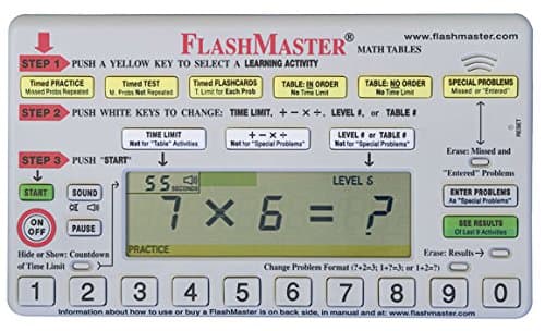 Handheld Computer for Mastering All Basic "Math Facts" that Makes Flashcards Obsolete