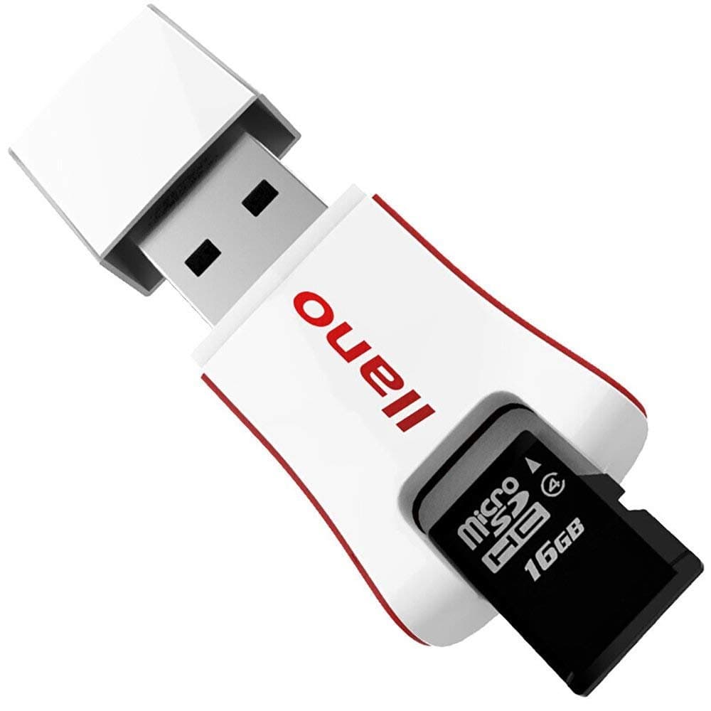 Nllano TF and Micro SD Card Reader,Mini USB Card Reader, Multi-functional Menory Card Reader USB 2.0 for Micro SD/TF/T-Flash Card.