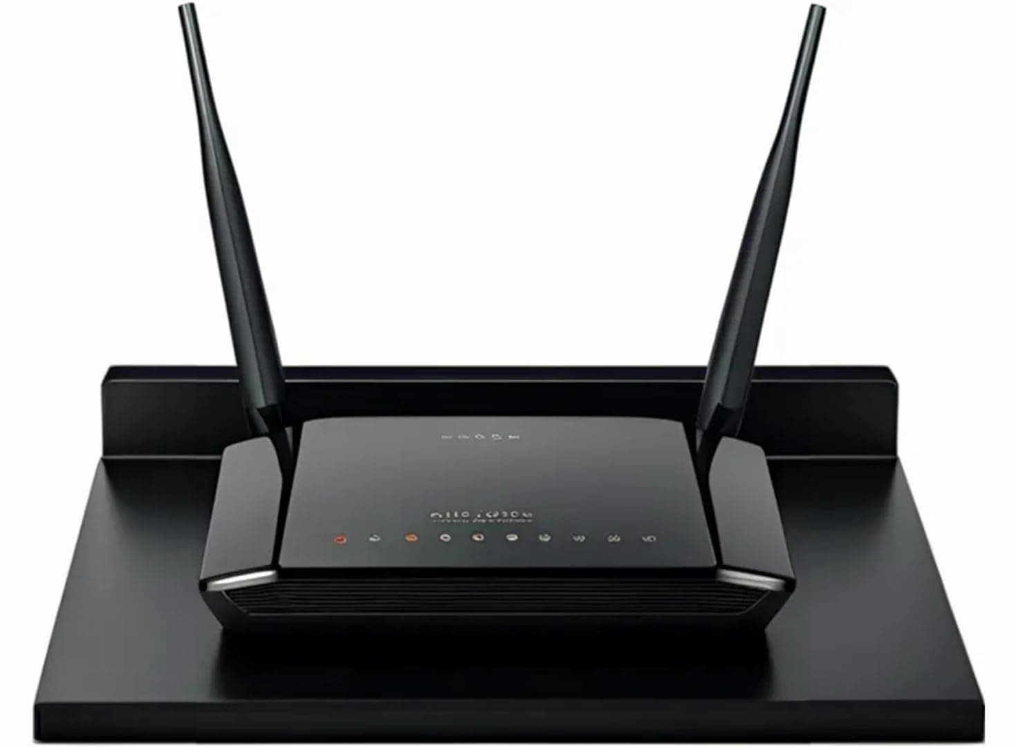 Dime Store Engineered Wood Setup Box Stand | Set Top Box Stand Wall Mount for Home Wall Shelf for Holding Speakers WiFi Router Game Console Remote Streaming Device (Black)