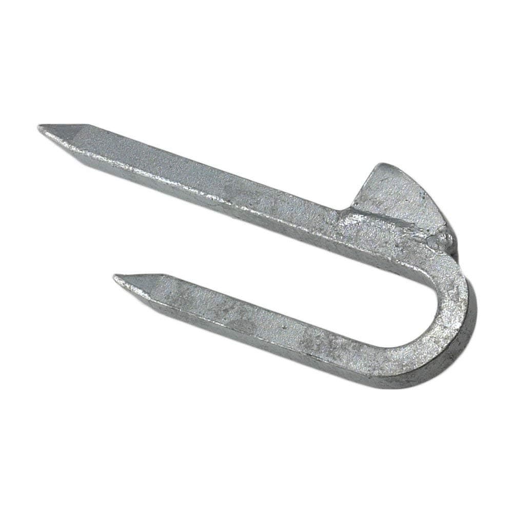 132/SC Double Leg Staple Catch for Field Gate Spring 203mm / 8inch - Galvanised