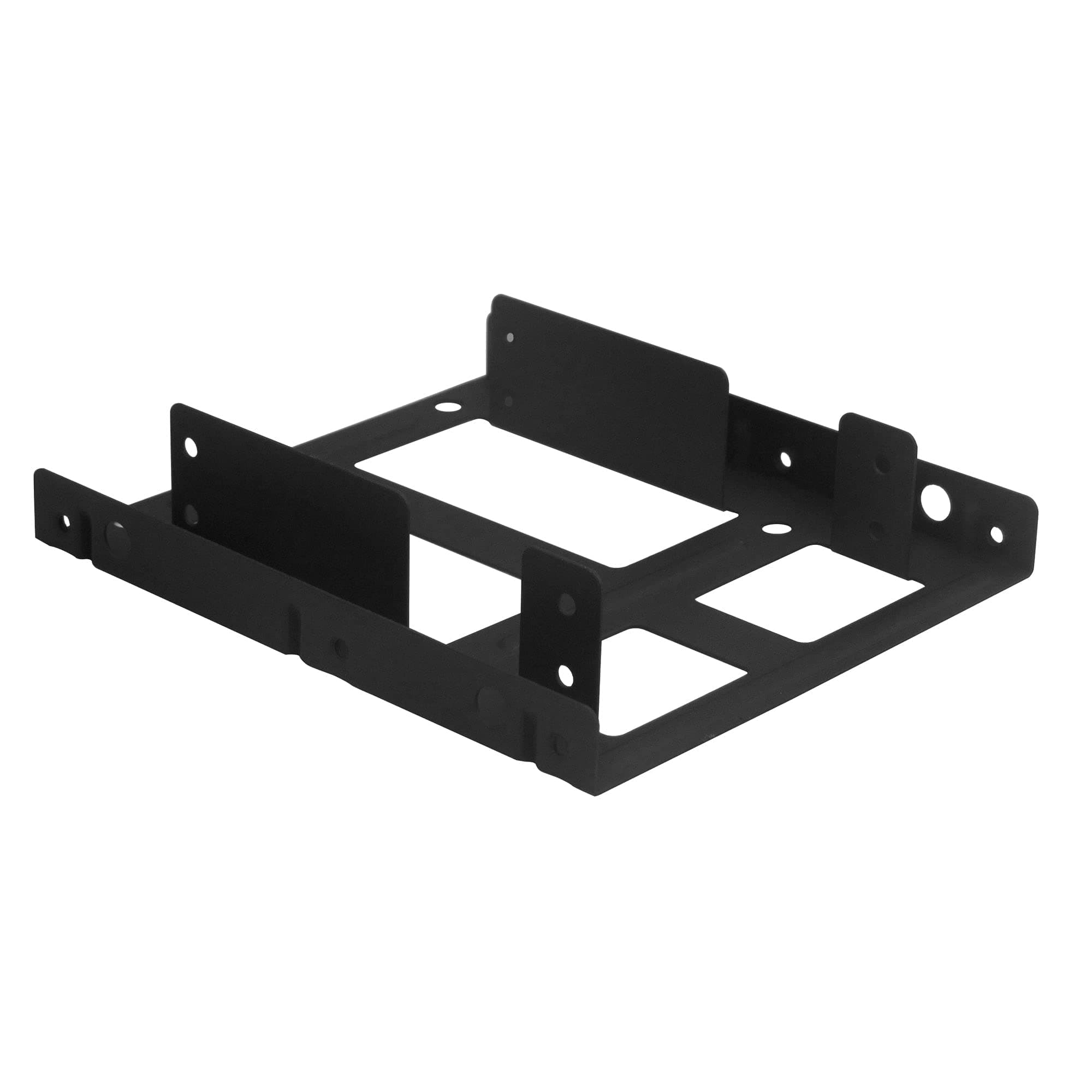 Kingwin SSD Hard Drive Mounting Kit Internal, Convert Any 2 x 2.5” Solid State Drive / HDD Into a 3.5 Inch Drive Bay. Mounting Screws Included, Quick and Easy Installation [HDM-225-BK]