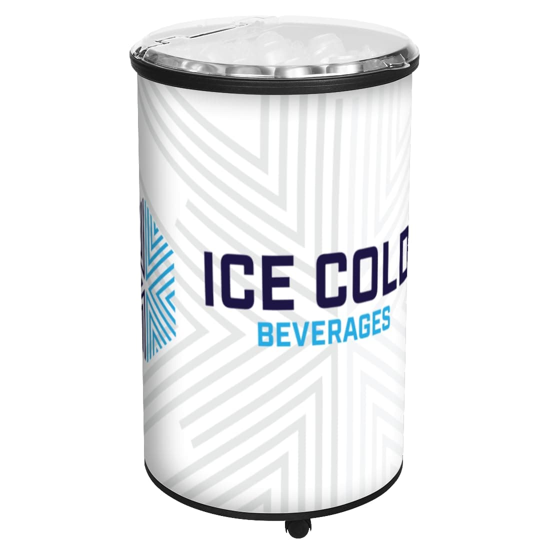 Ice Hawk 72 Quart Cooler with Wheels | Durable Rotomolded Insulated | for Large Gatherings, Work, Patio, Bar, Beverages Party Events | USA Made | Black
