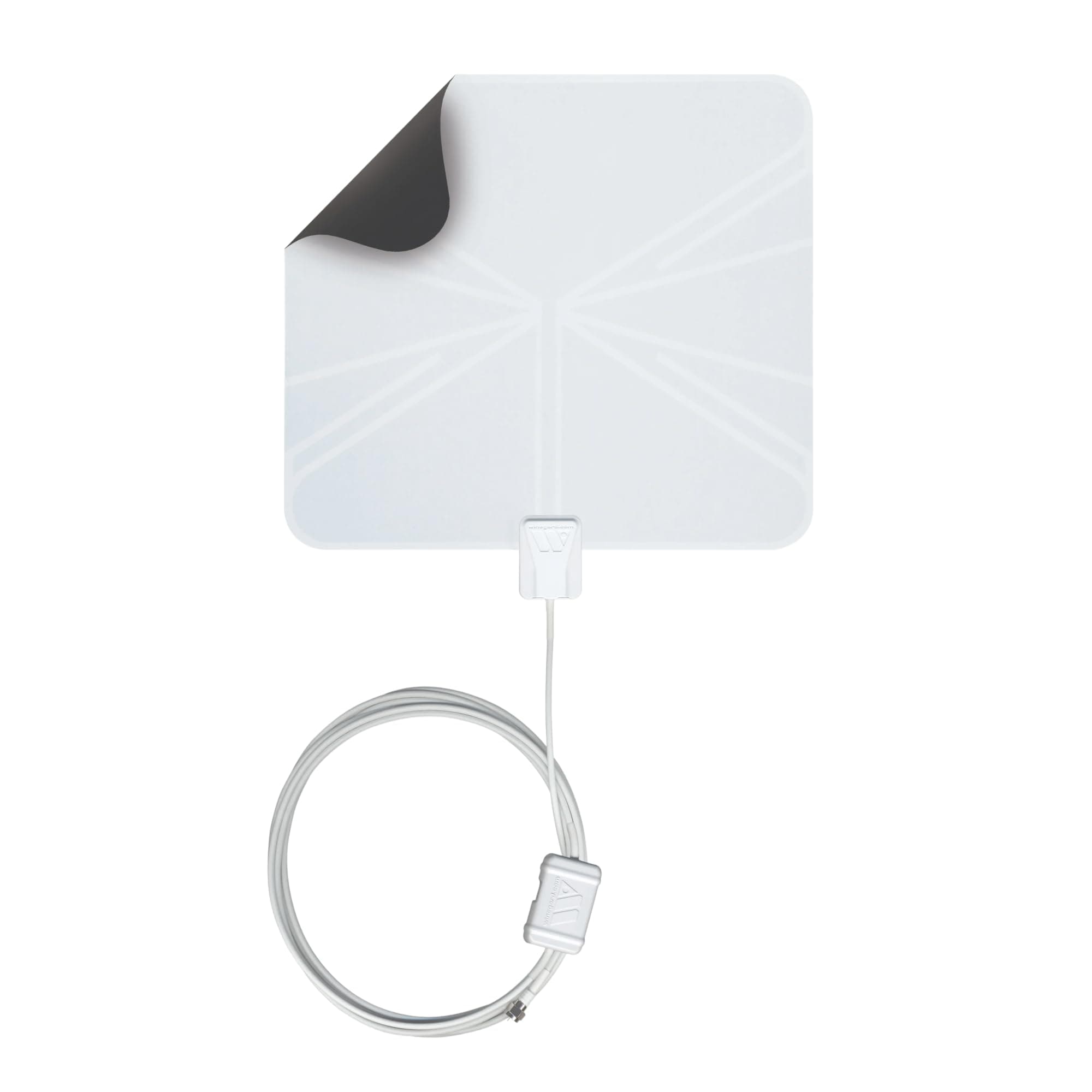 FL5500A FlatWave Amped Digital HD Indoor TV Antenna – Amplified, 4K & ATSC 3.0 Ready, High-VHF/UHF, 60 Mile Range, Dual Color, 6 ft Cable