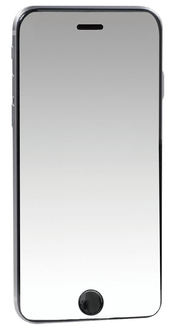 iPhone 6 Tempered Glass Mirror Screen Protector - Retail Packaging - Platinum