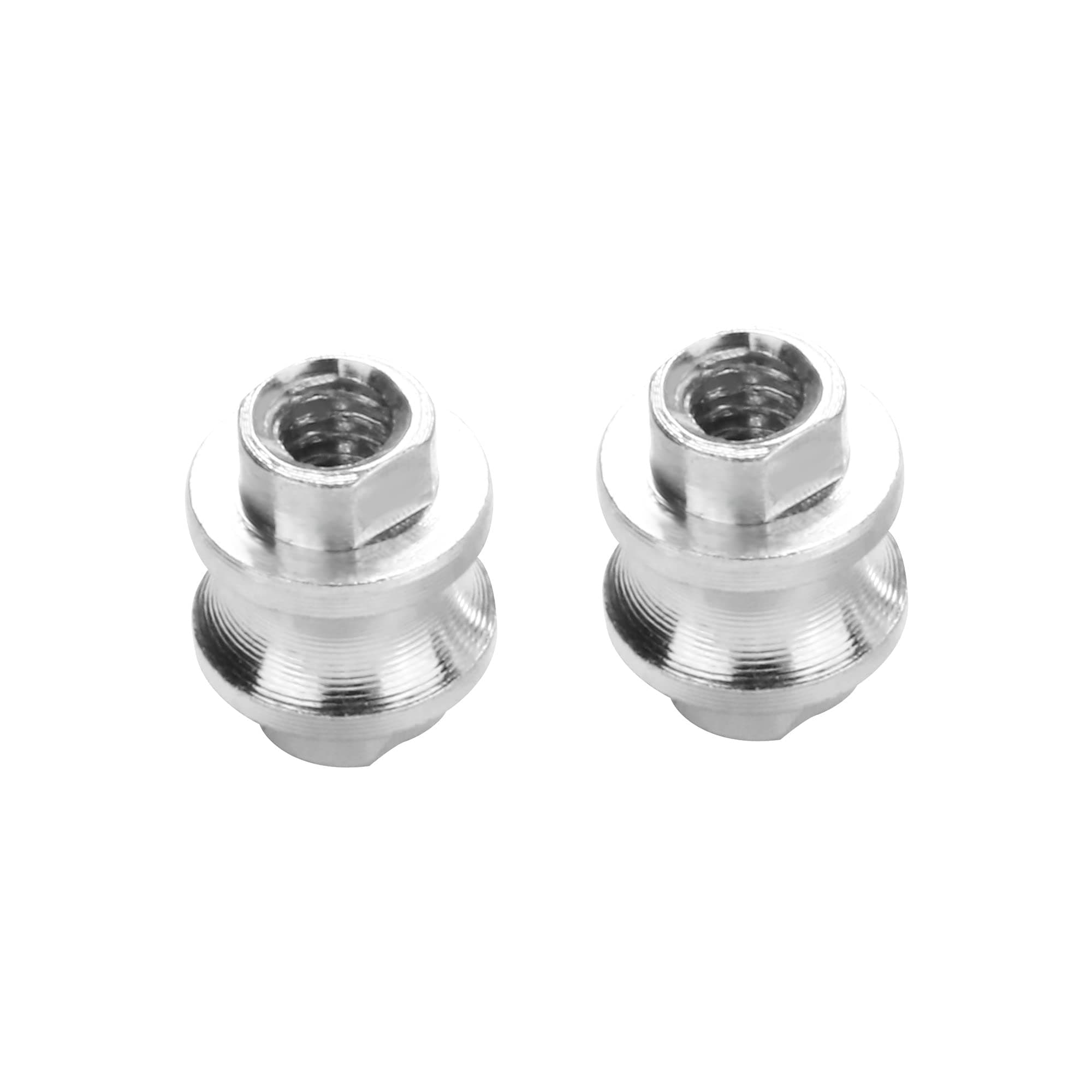 2 Pieces Replacement Standoff for Benchmade Bugout 535, Mini Bugout 533 and 537 Bailout, Premium Complete Set Anodized Aluminum Alloy Custom Spacers, Silver