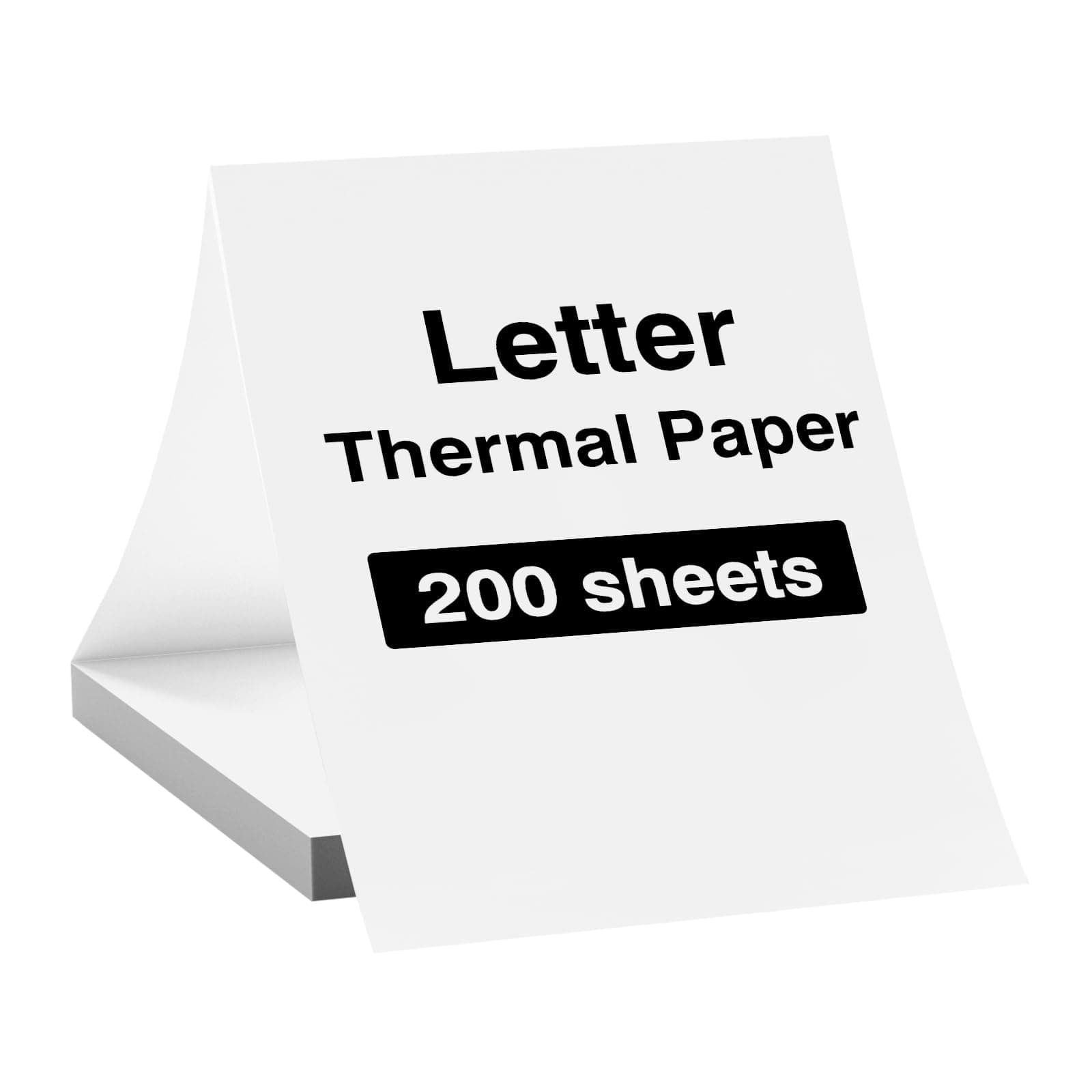 200 Sheets Thermal Printer Paper, A4 Folding Thermal Paper Continuous Printing for MT610 & MT888 Printer,Compatible with iDPRT/HPRT/PRT Portable Printer and Other Thermal Document Printers