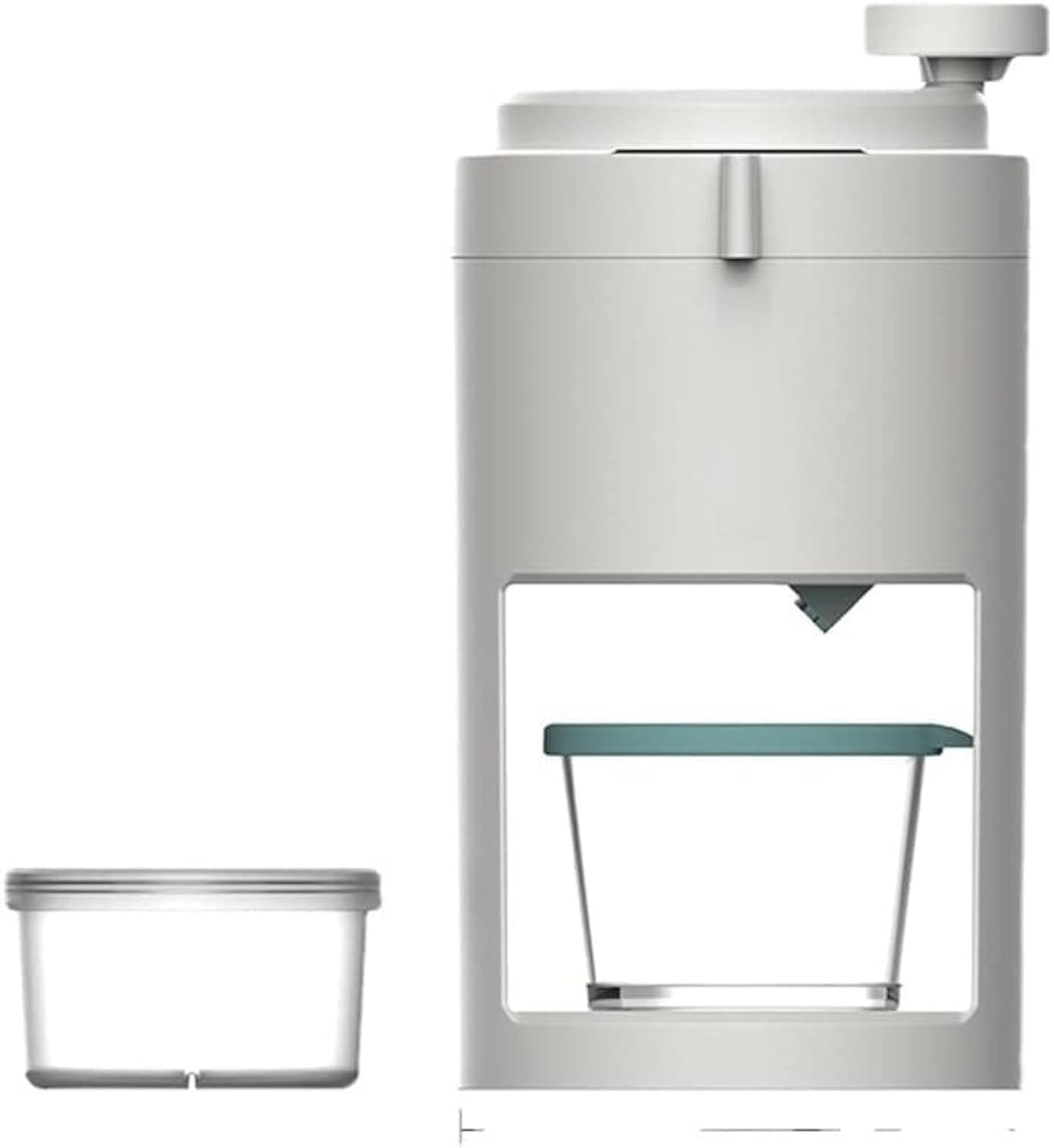 Hand Crank Ice Crusher, Shaved Ice Machine for Making Drinks-for Fast Slushies, with Free Ice Cube Mold, Ice Shaver for Home