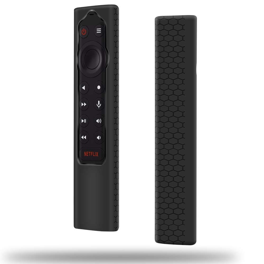 Remote Case Compatible for NVIDIA Shield Android TV Pro/4K HDR Remote Controller,Protective Case Covers for NVIDIA Shield Remote Control,Anti Slip Shockproof Silicone Cover Sleeve Skin -Black