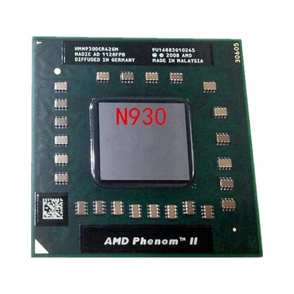 Hegem AMD Phenom II Quad-Core Mobile N930 2.0 GHz Quad-Core Quad-Thread CPU Processor HMN930DCR42GM Socket S1