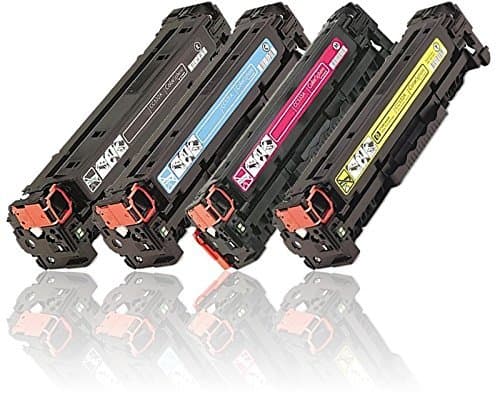 A PLUS 4-PACK Toner Compatible Replacement for HP 410A High Yield Toner Cartridge Set CF410A CF411A CF412A CF413A HP Laser Jet Pro M452DW M452DN M452NW M477FDW M477FDN M477FNW Printers. [2300 pages]